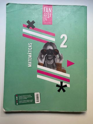 Libro Matemáticas de segundo de Bachillerato