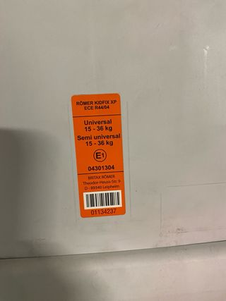 Sillita Coche Wolkswagen Britax Römer Grupo 1-2-3