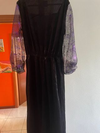 Vestito Halloween carnevale Strega Nero Viola