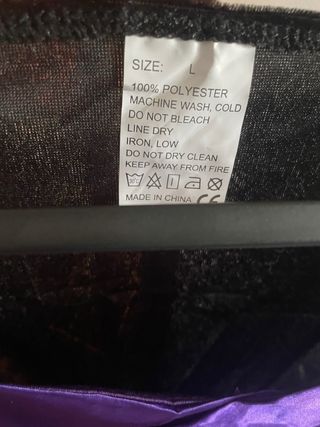 Vestito Halloween carnevale Strega Nero Viola