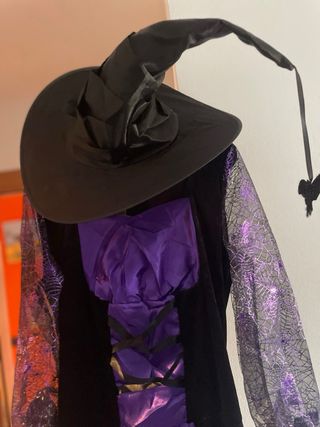 Vestito Halloween carnevale Strega Nero Viola