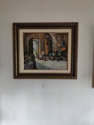Cuadro al óleo Bodegón