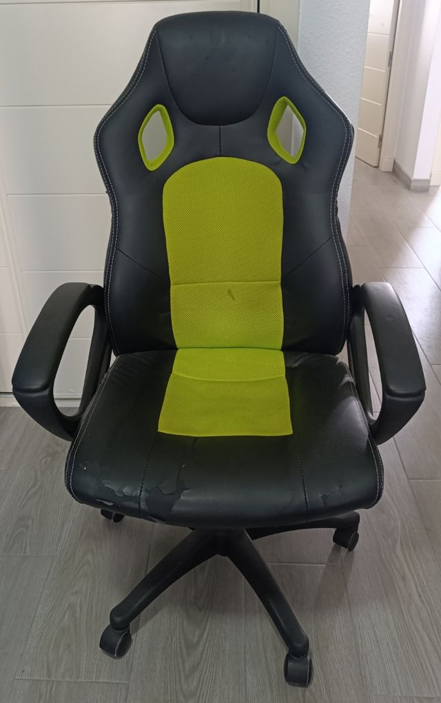 Silla Gamer Negra y Verde