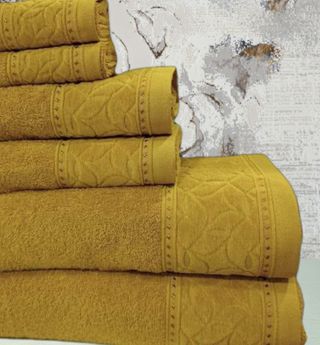 Jogo de Toalhas de Banho 6 Peças Amarelo
