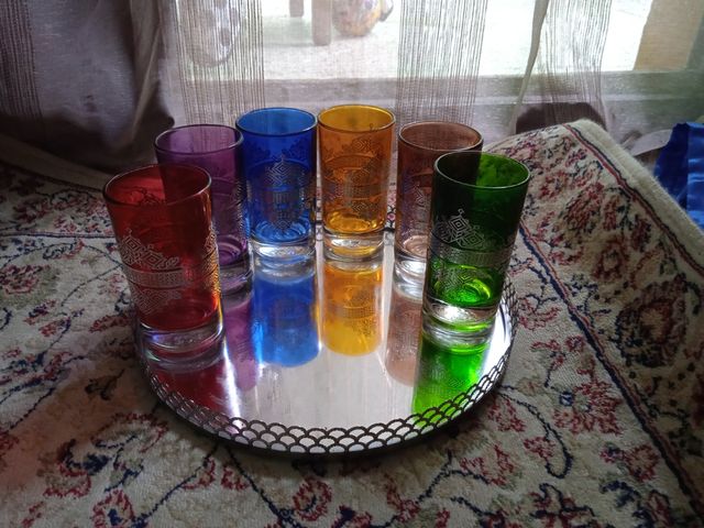 Set 6 Vasos Estilo Árabe