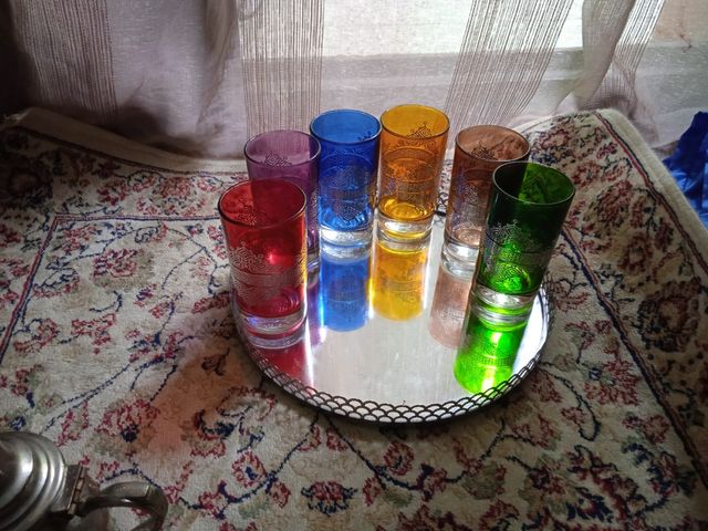 Set 6 Vasos Estilo Árabe