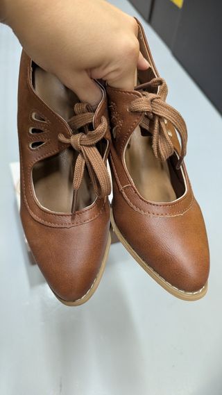 Zapatos Mary Jane Vintage Marrones