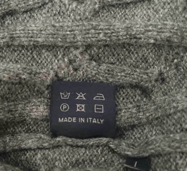 Jersey Lanvin hombre trenzado gris