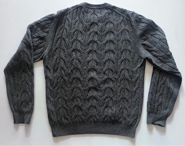 Jersey Lanvin hombre trenzado gris