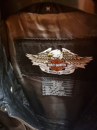 Cazadora Piel Harley Davidson Talla M Mujer