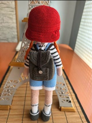 Muñeca Amigurumi Hecha a Mano 33 cm