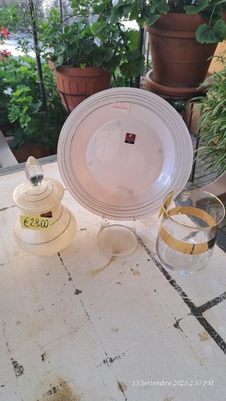 Set Pierre Cardin Vetro e Porcellana