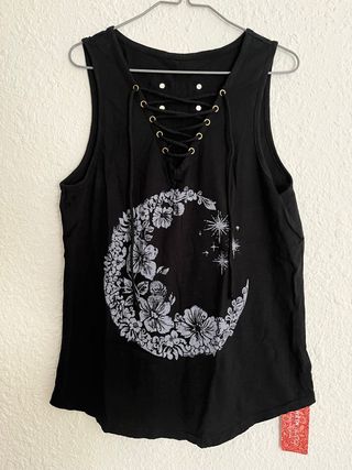 Camiseta sin mangas Shein con cordones