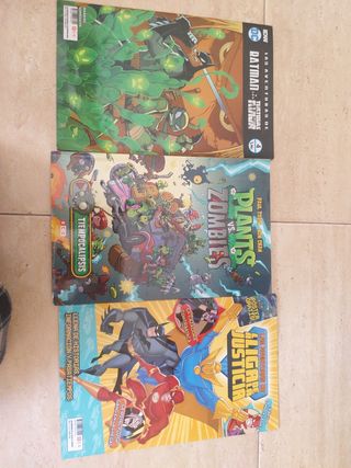 Batman y tortuga ninja
Plantas vs zombies
Liga