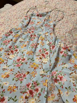 Vestido largo floral fiesta