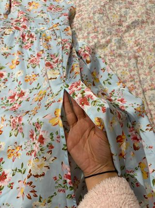 Vestido largo floral fiesta