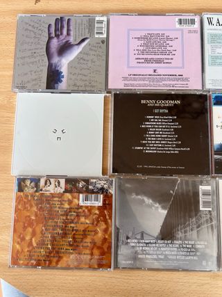 Colección de 9 CDs originales – rock, jazz y clási