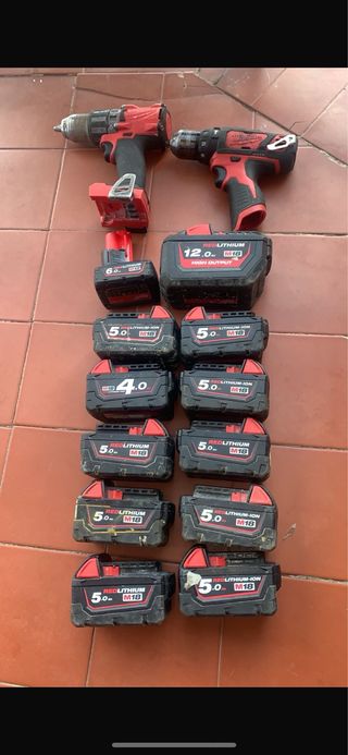 Taladro y Baterías Milwaukee M18