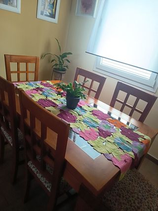 Mesa de comedor con 6 sillas