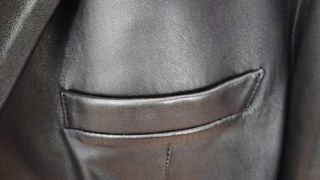 Cappotto in pelle nero