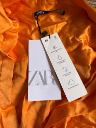 Blusa Zara Naranja Talla Única