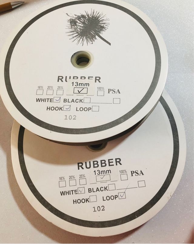 Velcro 13mm Bianco Hook & Loop