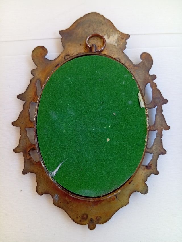 Cornici antiche in ottone con stampa