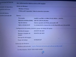 Portátil Samsung Plata i5 8GB RAM