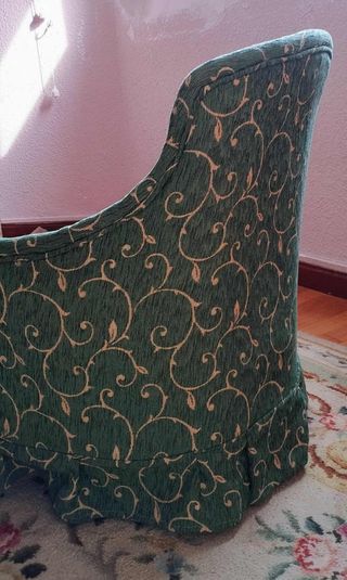 Conjunto de 2 butacas clásicas verdes