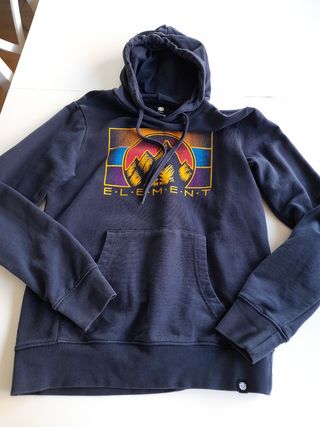 Sudadera Element Azul con Capucha