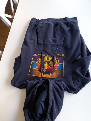 Sudadera Element Azul con Capucha