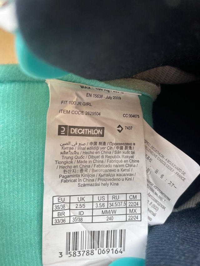 Patines de Hielo Oxelo Niña