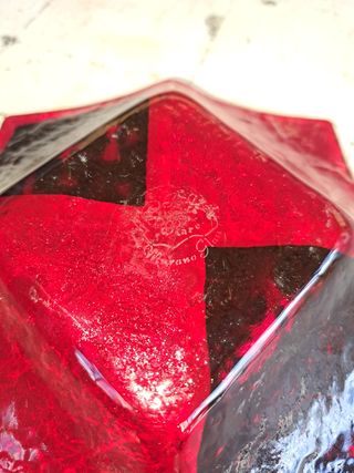 Portaoggetti Vetro Murano Oro Rosso Argento