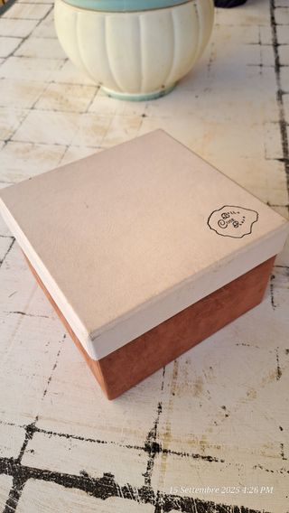 Portaoggetti Vetro Murano Oro Rosso Argento