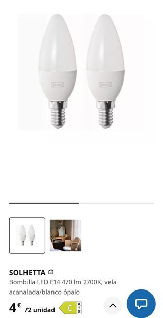 Lámparas de Mesa Ikea Blancas (2 unidades)