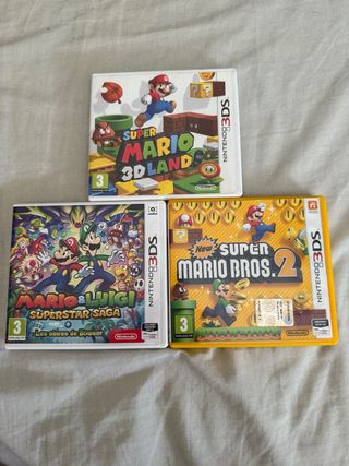 Juegos Nintendo 3DS de mario 