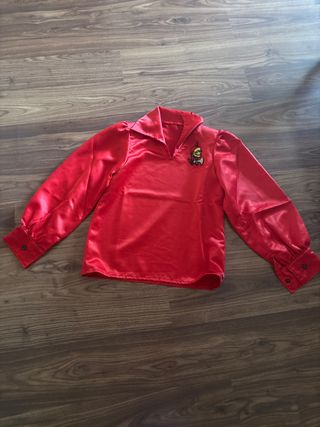 Camisa Pirata Niño Talla 10 Roja