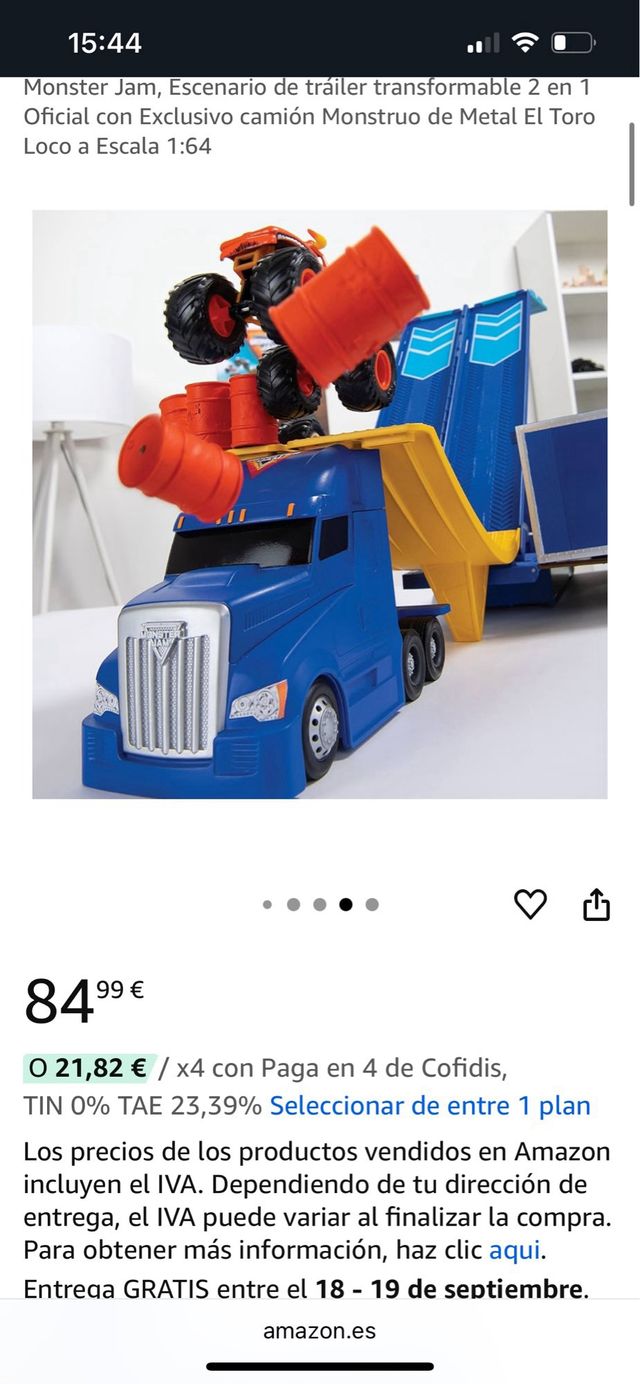 Camión Monster Jam Transformable