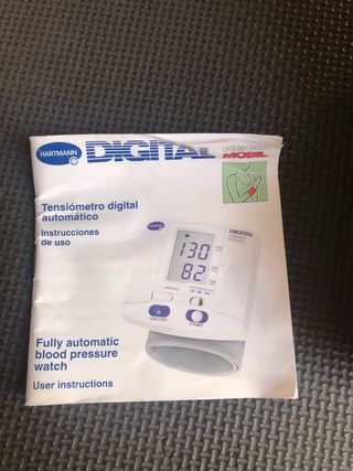 Tensiometro Muñeca Hartmann Digital HG140