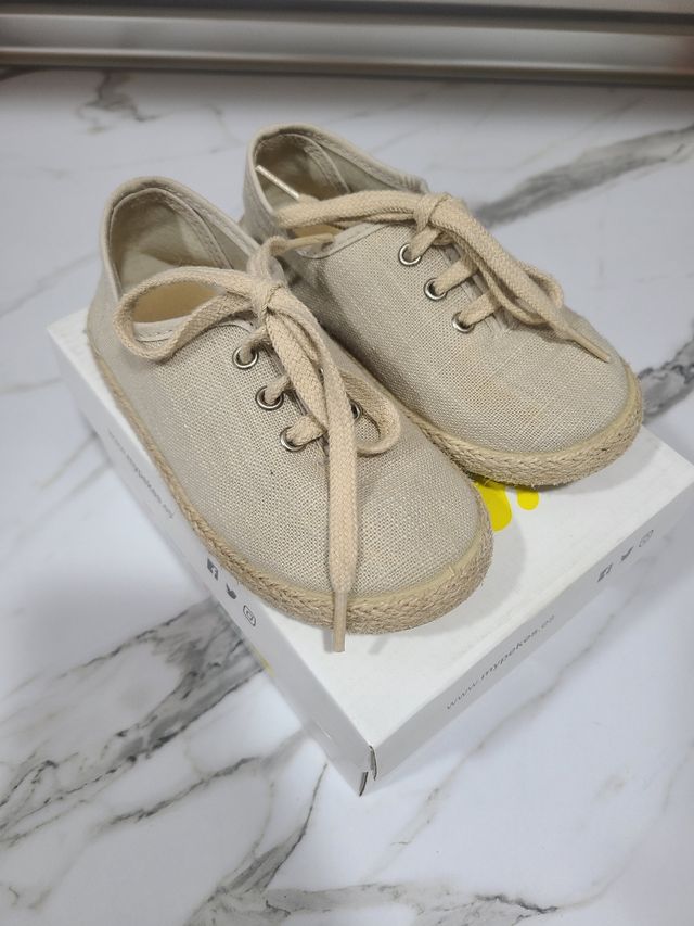 Zapatos Esparto beige talla 24