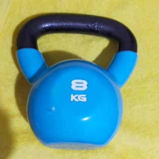 2 Pesas Kettlebell 8 KG Azul