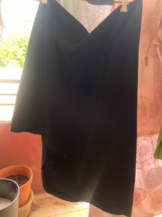 Mantón Fallera Negro con terciopelo