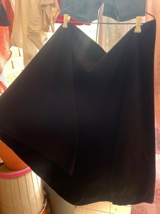 Mantón Fallera Negro con terciopelo