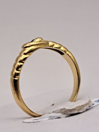 Anillo Oro 18K Zafiros 