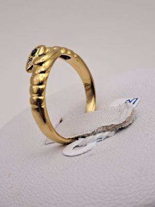Anillo Oro 18K Zafiros 
