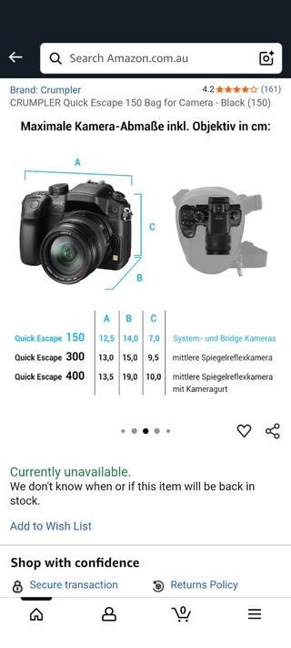 Marsupio per fotocamera Reflex - Crumpler 150