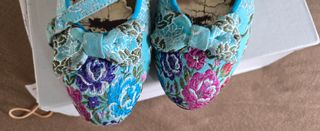 Traje de Fallera Niña Azul y Multicolor( ver fotos