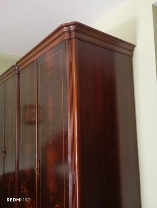 Dormitorio completo madera de nogal 
oscura