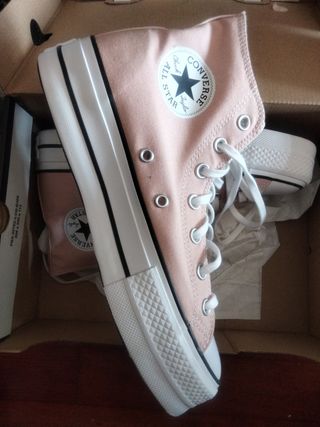 Converse plataforma T.39 rosa