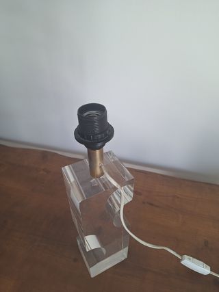 Lámpara de mesa metacrilato vintage
